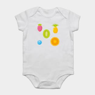 Summer Tropical Fruit pattern Baby Bodysuit